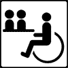 Konferenzraum für Rollstuhlfahrer zugänglich