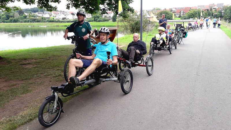 Foto der Teilnehmer bei der Radtour